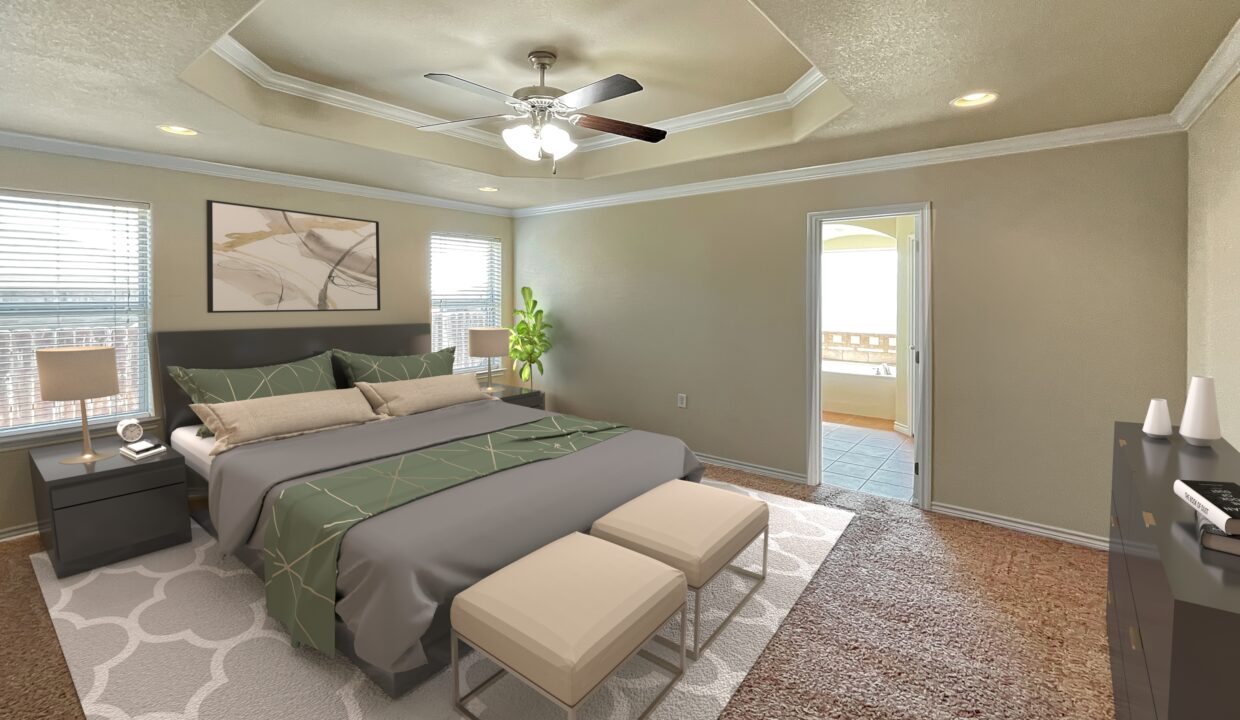 204 Rowdy - Virtually staged Master bedroom
