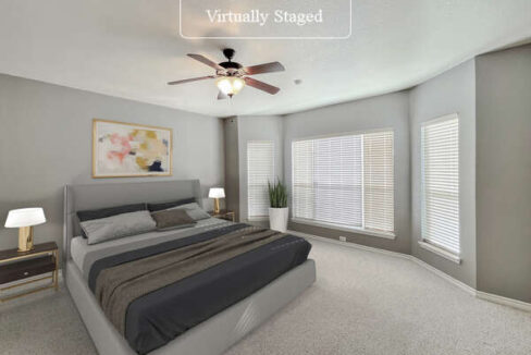 5300 Rimes Ranch - Virtually staged Master Bedroom