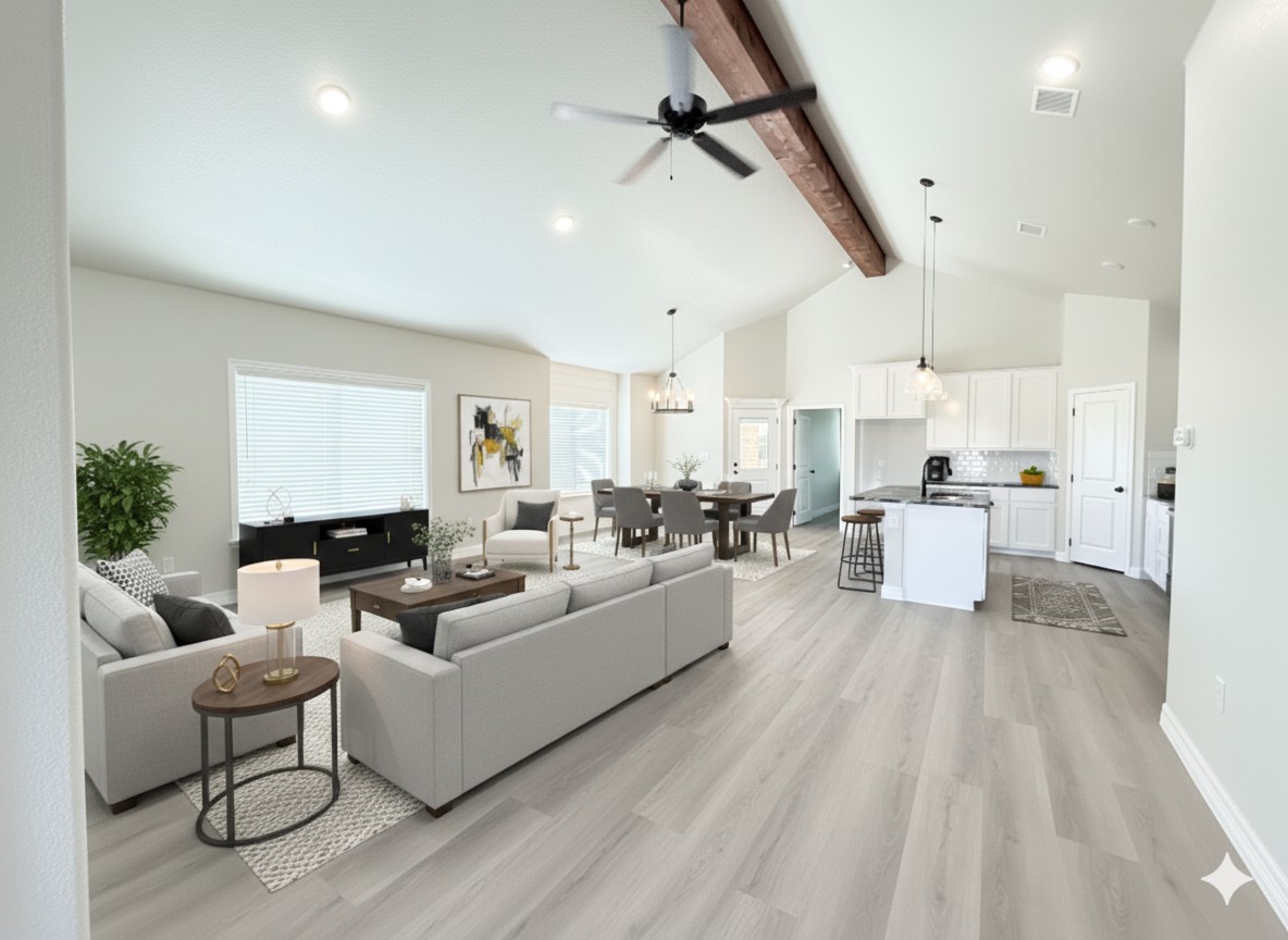 5314 Lassen - Gemini staged living dining and kitchen