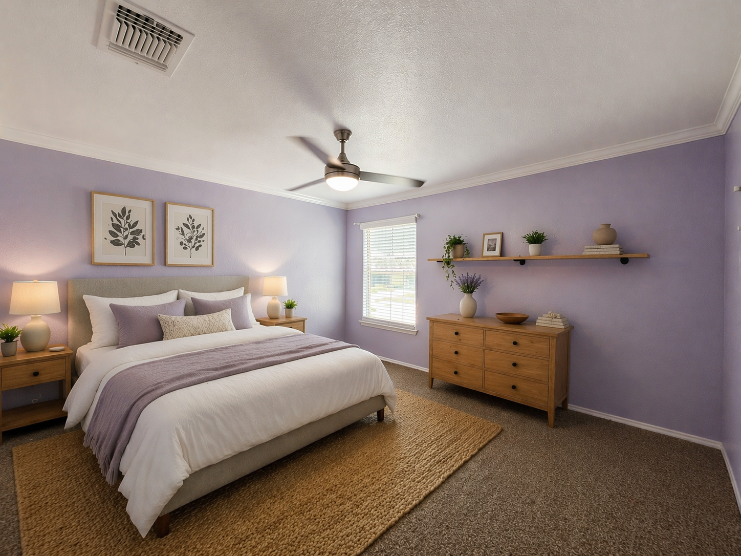 2431 Pintail - Virtually staged Purple bedroom 4440