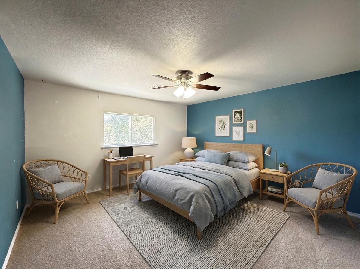 109 Mission - Gemini Staged Teal Bedroom 6055